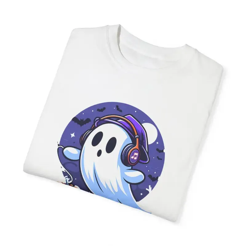 Ghost with Headphones Comfort Colors Tee
