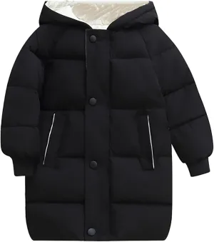 Girl Coats 4t Children's Down Padded Jacket Long Cotton Padded Jacket Baby Children's Padded Jacket Girls Hooded Coat