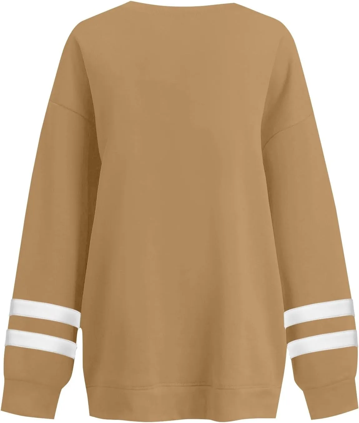 GOFULY Crewneck Sweatshirts Women Plus Size Oversized Fall Winter Pullover Long Sleeve Solid Sweatshirts Casual Shirts