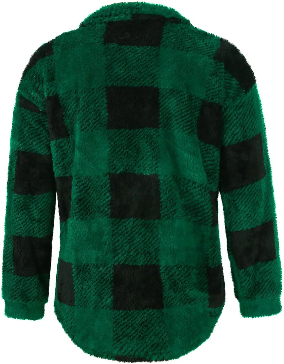 GOFULY Womens Winter Coats Casual Fuzzy Fleece Hoodies Button up Fall Sherpa Jackets Warm Plaid Cardigans Trendy Outerwear