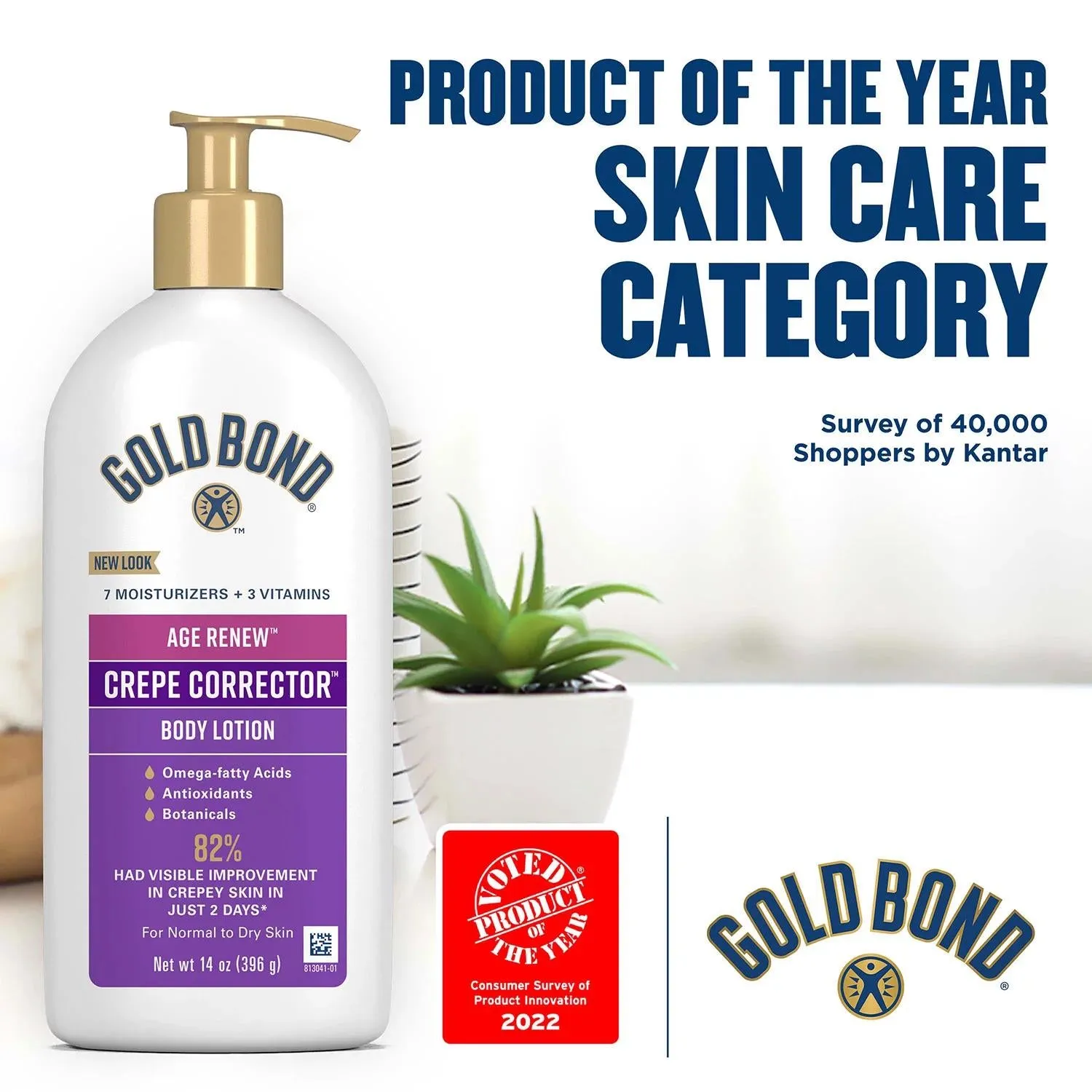 Gold Bond Age Renew Crepe Corrector Body Lotion, 13 oz., 2 pk.