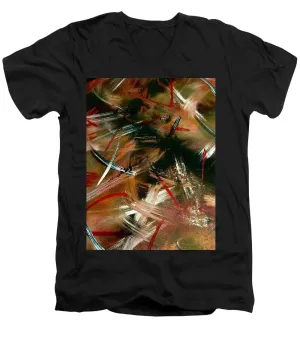 Gold Feather 1 - Men's V-Neck T-Shirt