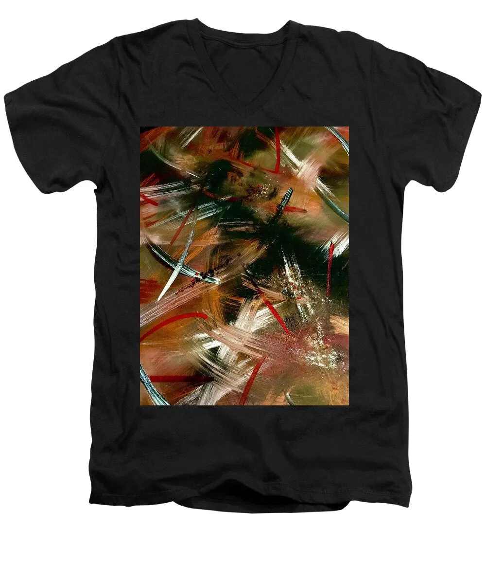 Gold Feather 1 - Men's V-Neck T-Shirt