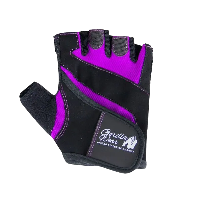 Gorilla Wear Womens Fitness Gloves - Black/Purple