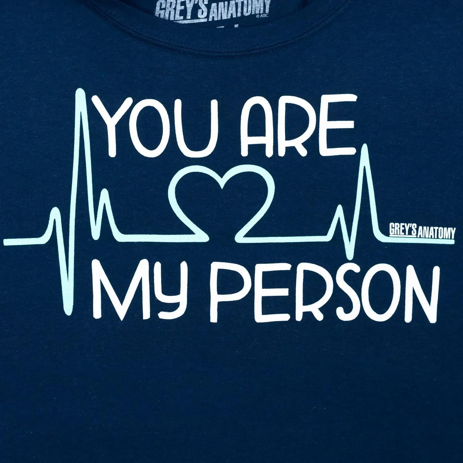 Greys Anatomy "You Are My Person" Adult Navy T-Shirt