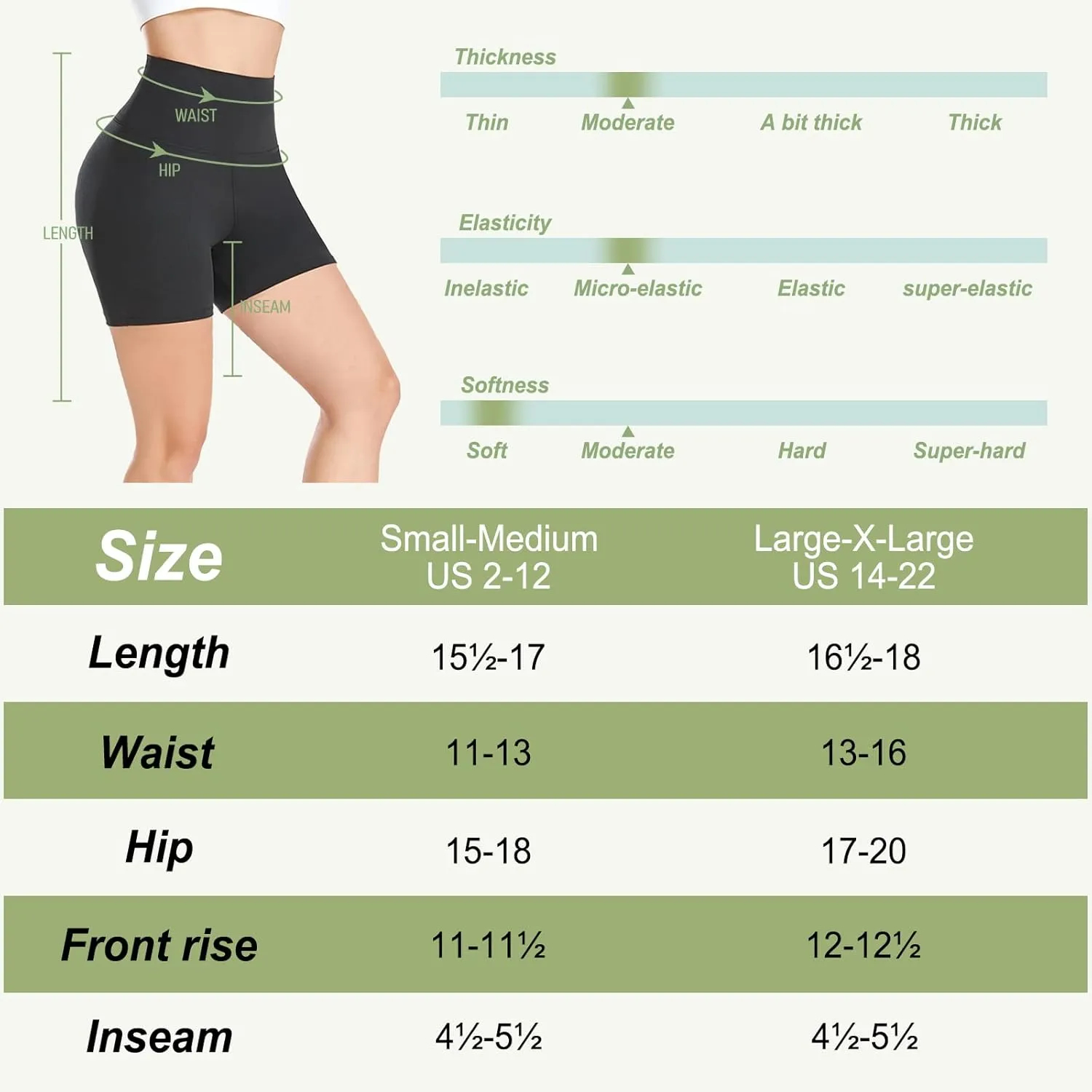 GROTEEN 7 Pack High Waisted 5''/8'' Biker Shorts for Women - Buttery Soft Black Workout Yoga Running Spandex Yoga Shorts