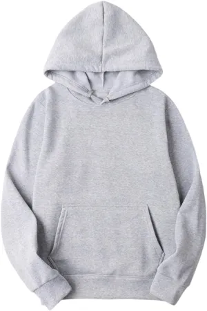 Hoodie for Women Long Sleeve Fleece Oversized Pullover Tops Long Sleeve Drop Shoulder Pocket Blouses Preppy Clothes