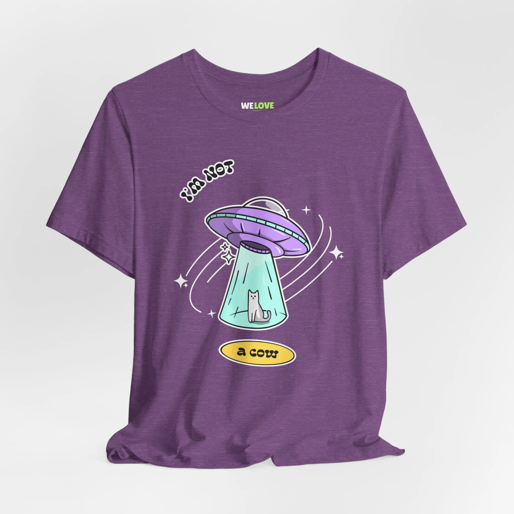 I Am Not A Cow Cat UFO Sci-Fi T-Shirt