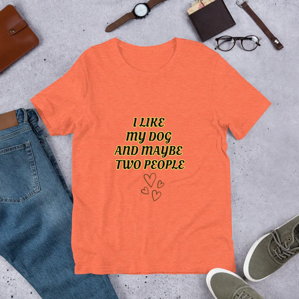 I Love My Dog Short-Sleeve Staple Unisex T-Shirt Bella Canvas 3001