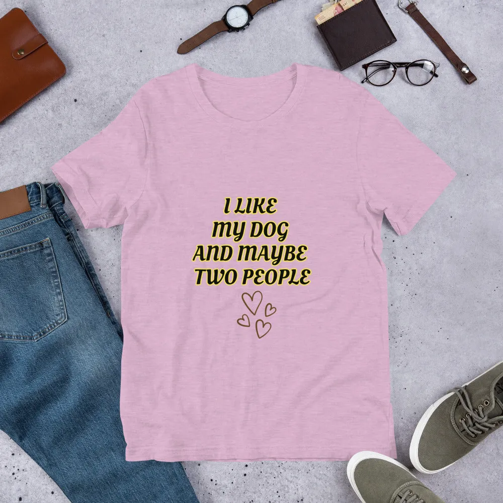 I Love My Dog Short-Sleeve Staple Unisex T-Shirt Bella Canvas 3001