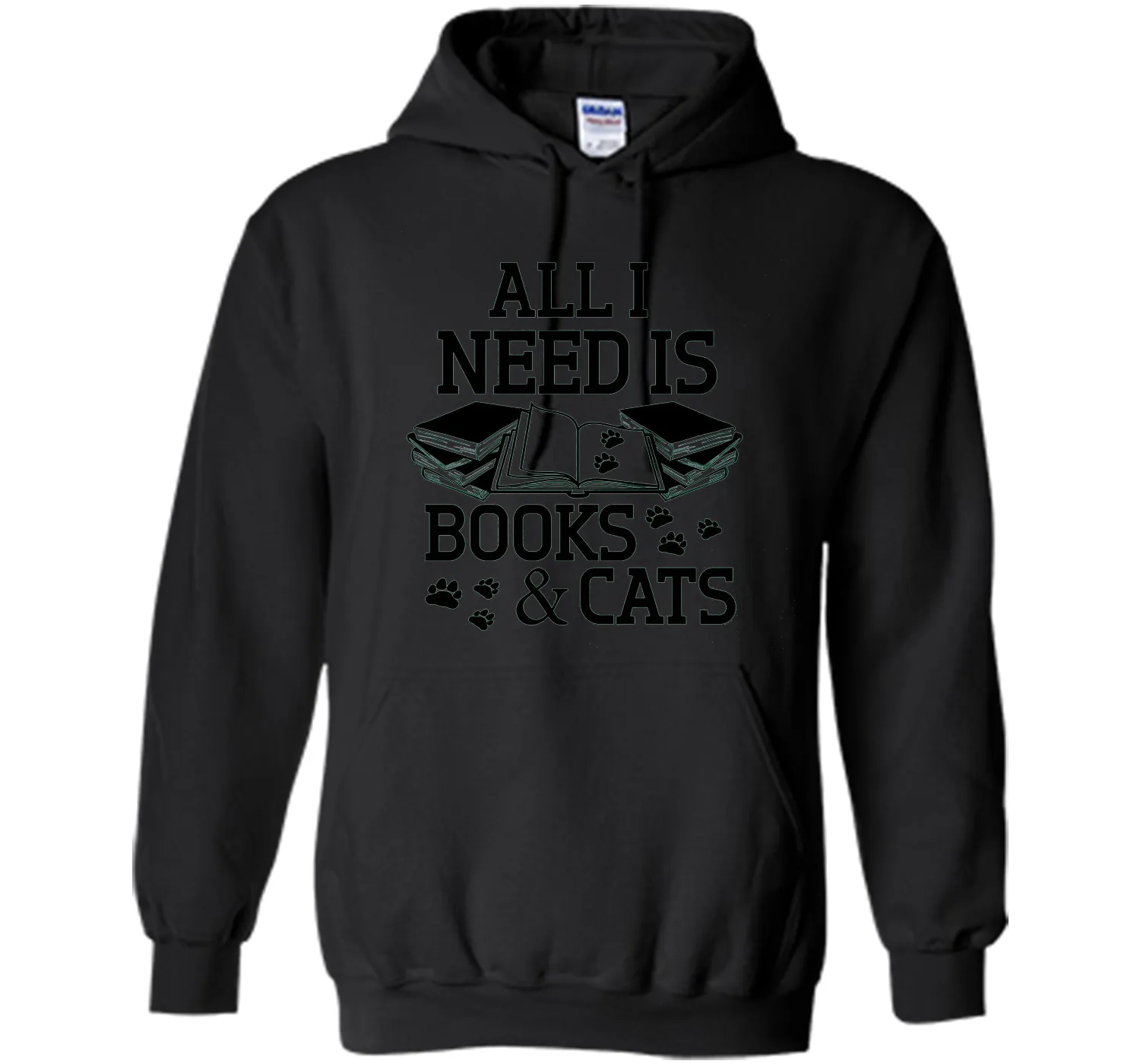 I Need Is Books And Cat T-Shirt, Funny Cat Day Gift For Nerd