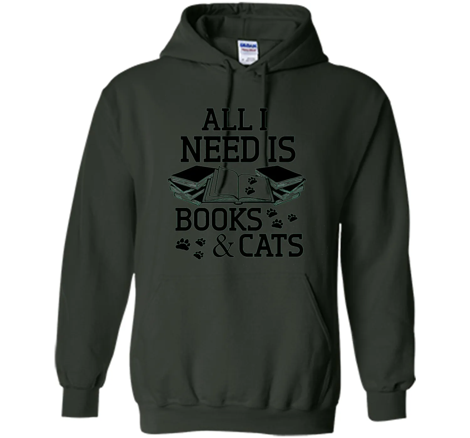 I Need Is Books And Cat T-Shirt, Funny Cat Day Gift For Nerd