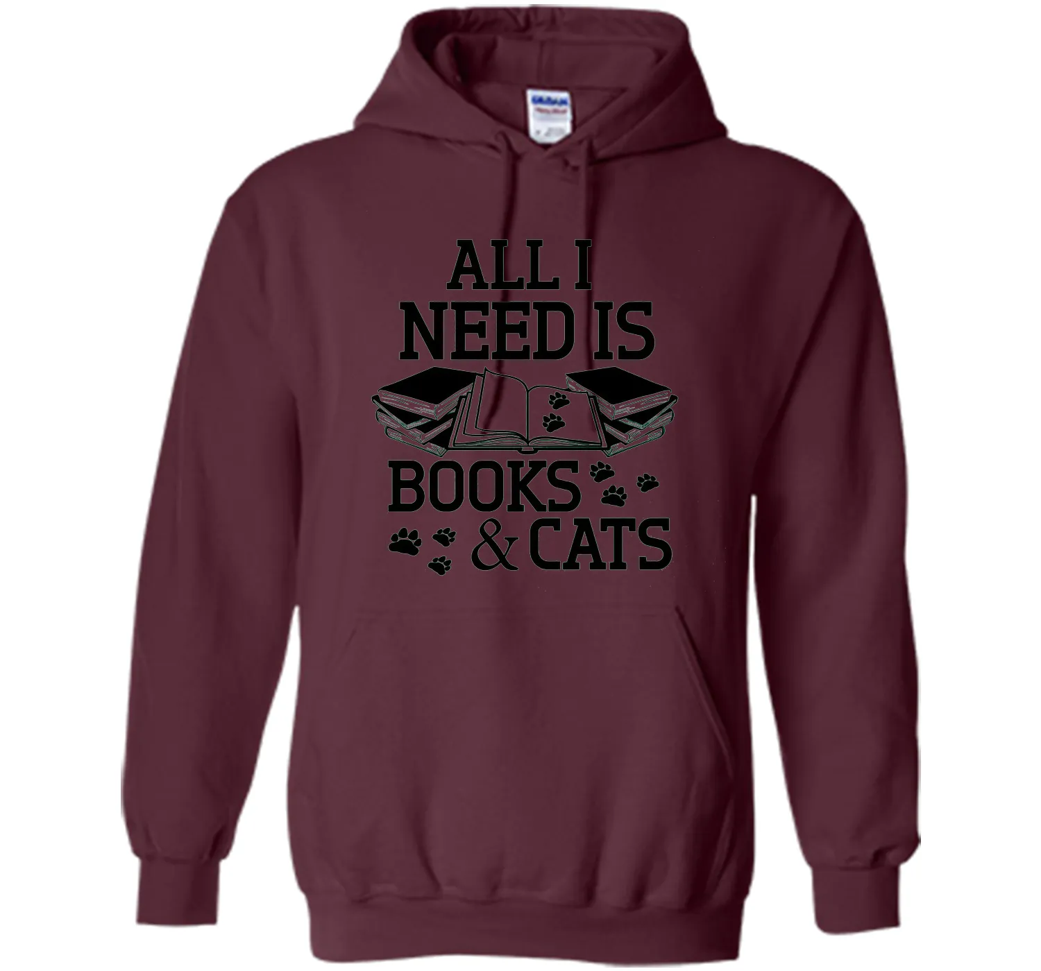 I Need Is Books And Cat T-Shirt, Funny Cat Day Gift For Nerd