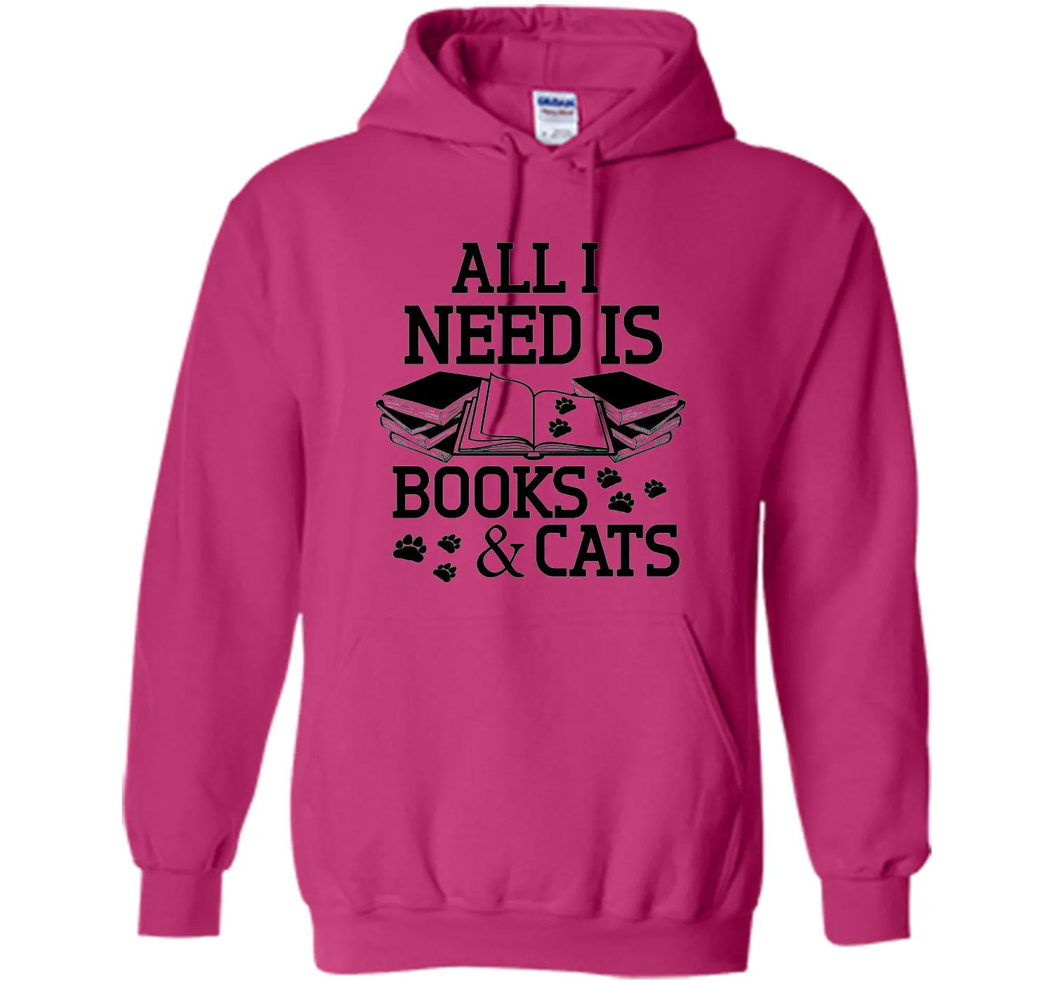 I Need Is Books And Cat T-Shirt, Funny Cat Day Gift For Nerd