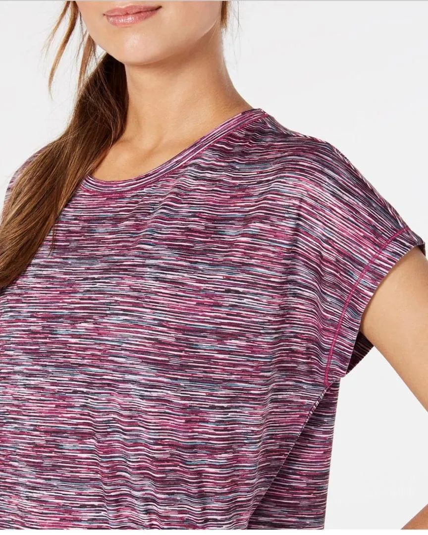 Ideology Womens Space Dye Dolman Sleeve T-Shirt