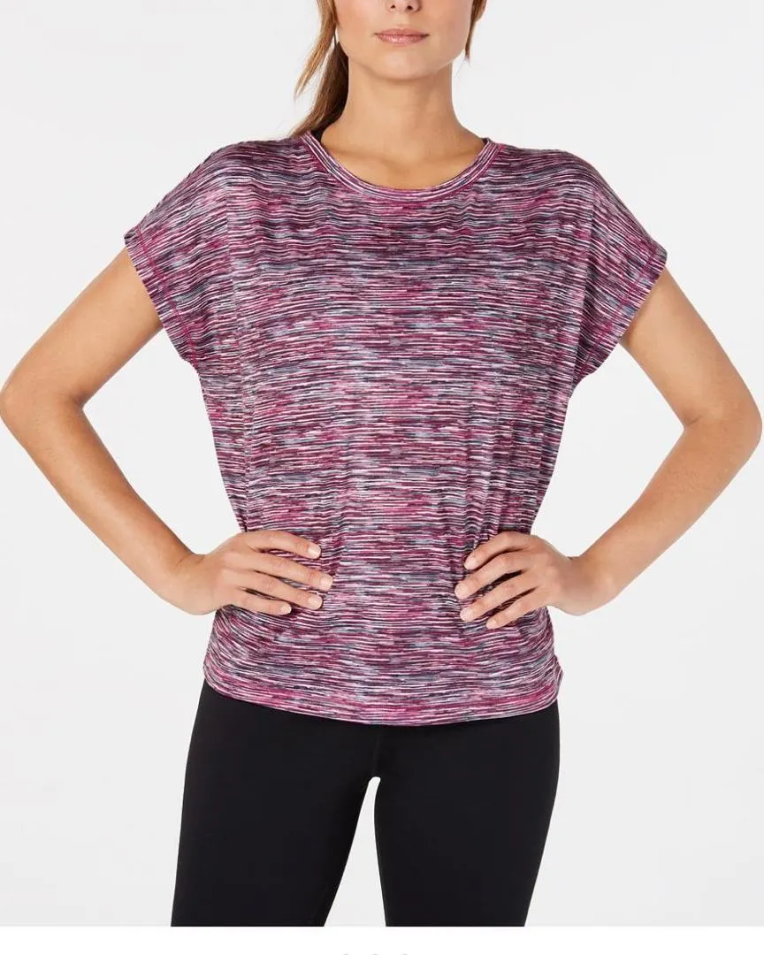 Ideology Womens Space Dye Dolman Sleeve T-Shirt
