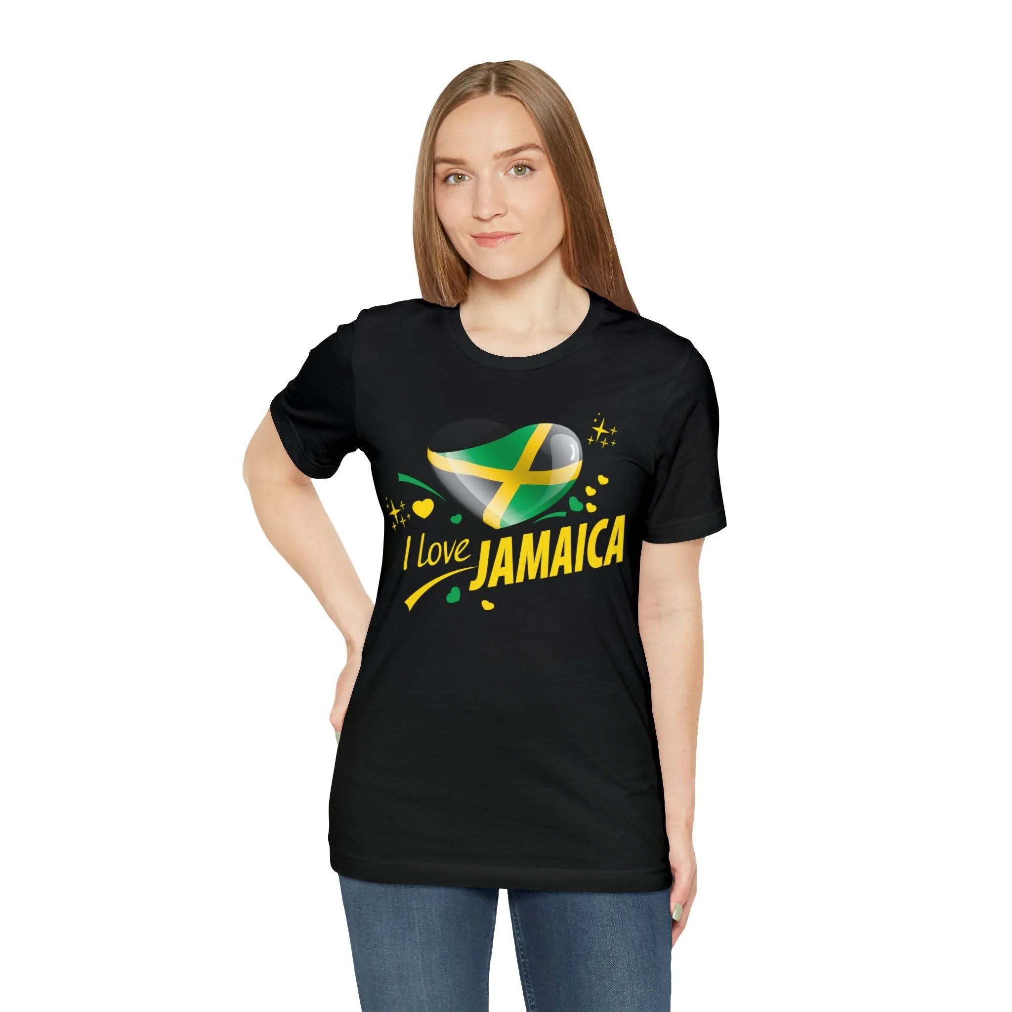 Jamaica T-shirt | M23 Fashion Designs Cute Dress | Funny Apparel | I Love Jamaica Etsy tee Graphic T-shirt