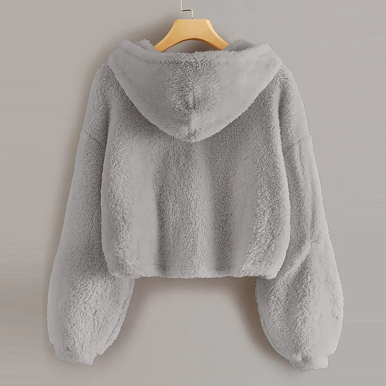Kids Girl's Fuzzy Hoodies Warm Loose Fleece Button Down Pullover Sweatshirts Winter Tops