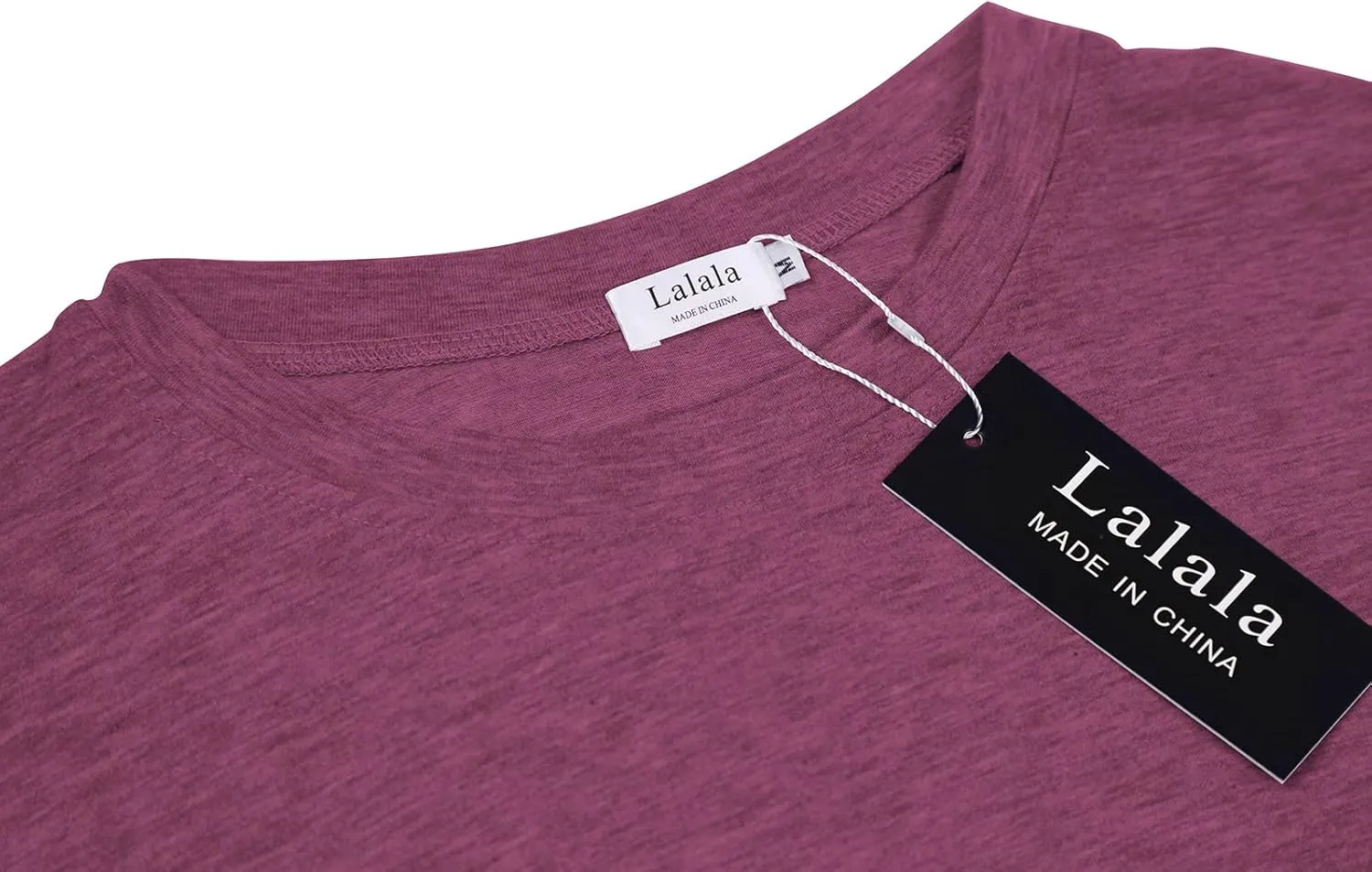 LaLaLa Women's Casual Loose Fit Tunic Tops Long Sleeve Comfy Sweatshirts Pullover T-Shirts Blouses