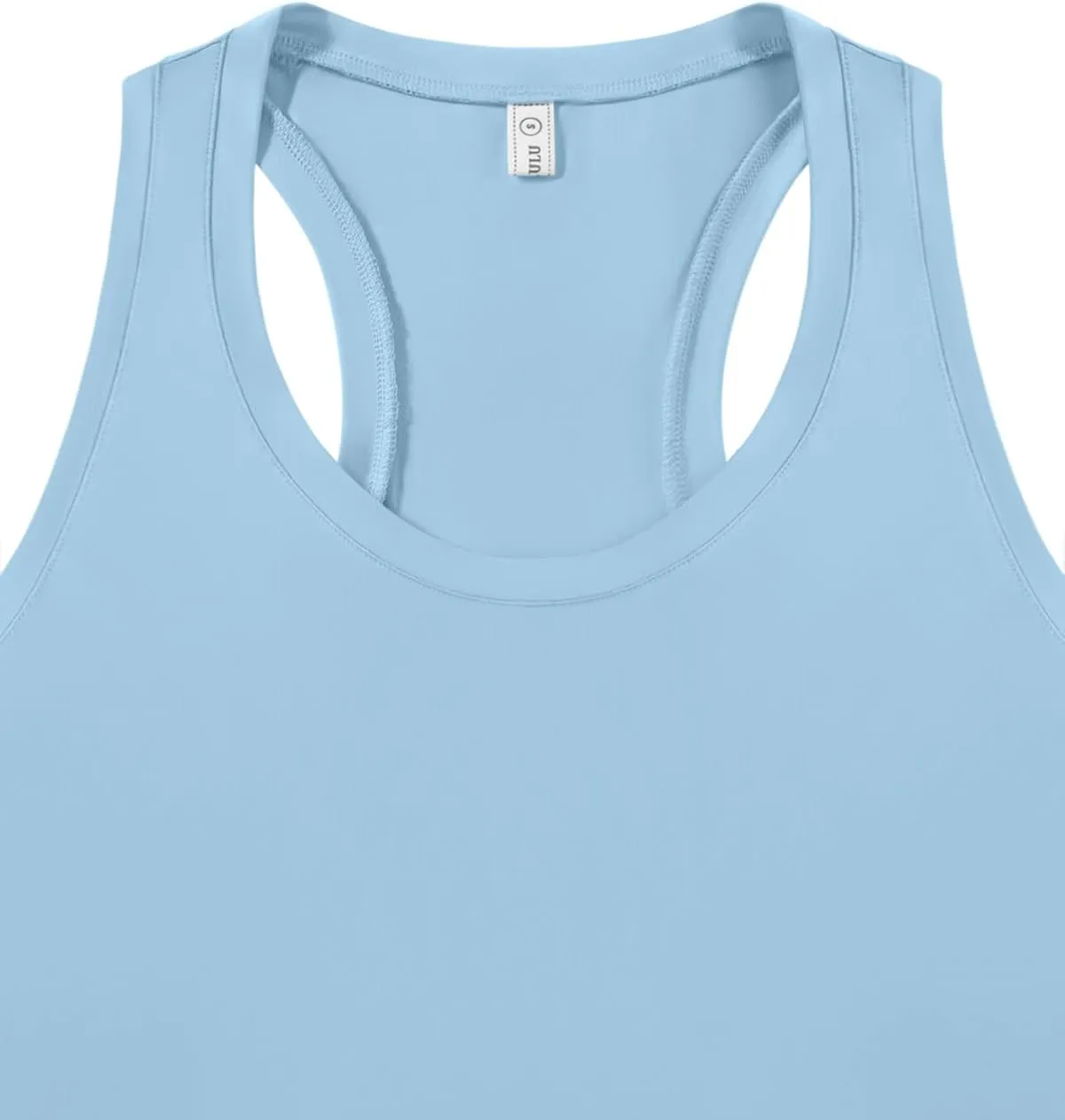 LASLULU Womens Cotton Racerback Workout Tank Tops Loose Fit Scoop Neck Sleeveless Athletic Gym Shirts