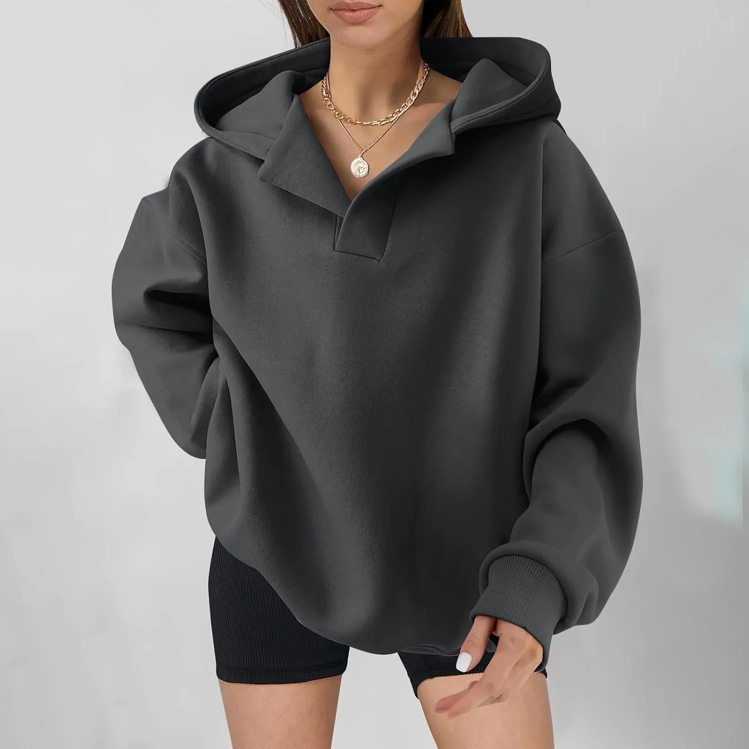 Lastesso Fall Fashion for Women 2024 Trendy Long Sleeve Hoodie Sweatshirt Oversized Comfort Pullover Preppy Clothes
