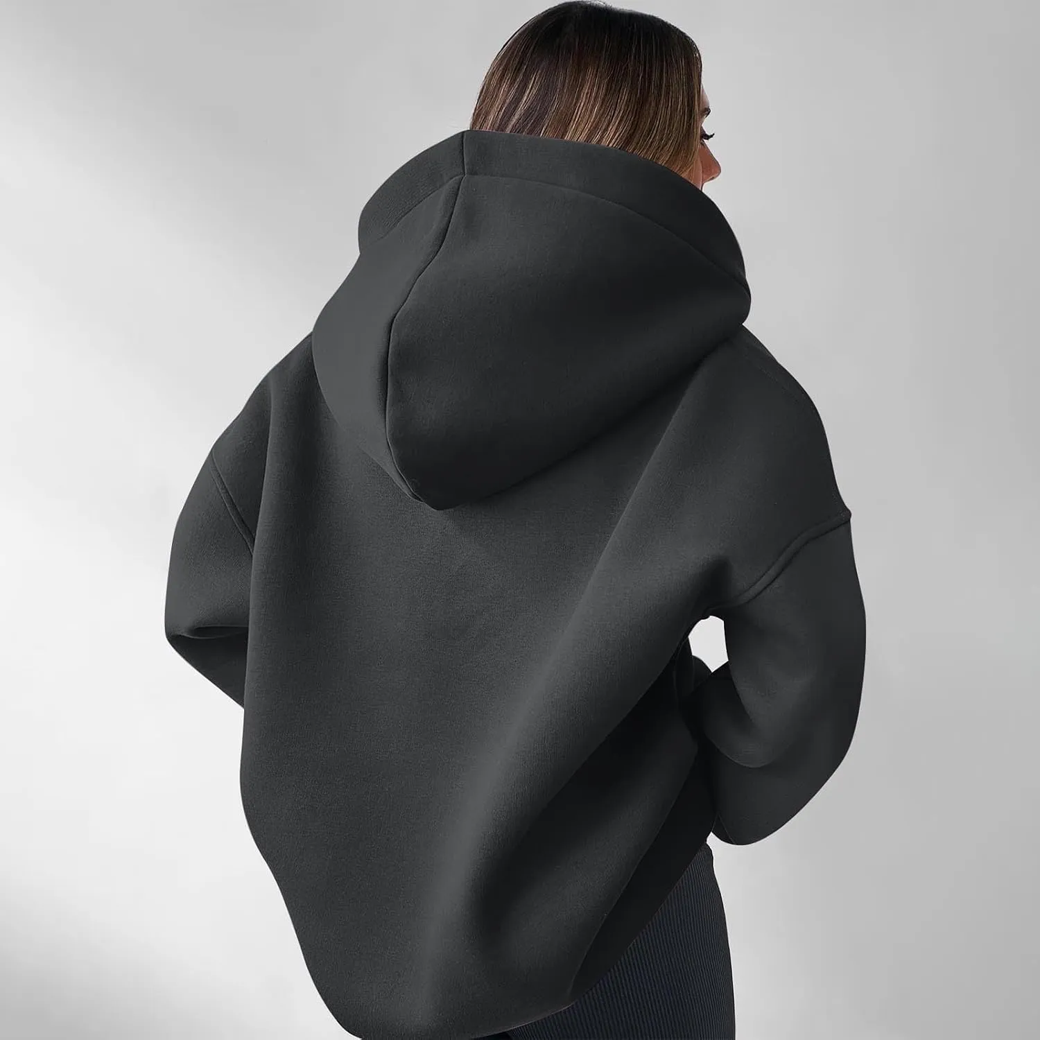 Lastesso Fall Fashion for Women 2024 Trendy Long Sleeve Hoodie Sweatshirt Oversized Comfort Pullover Preppy Clothes