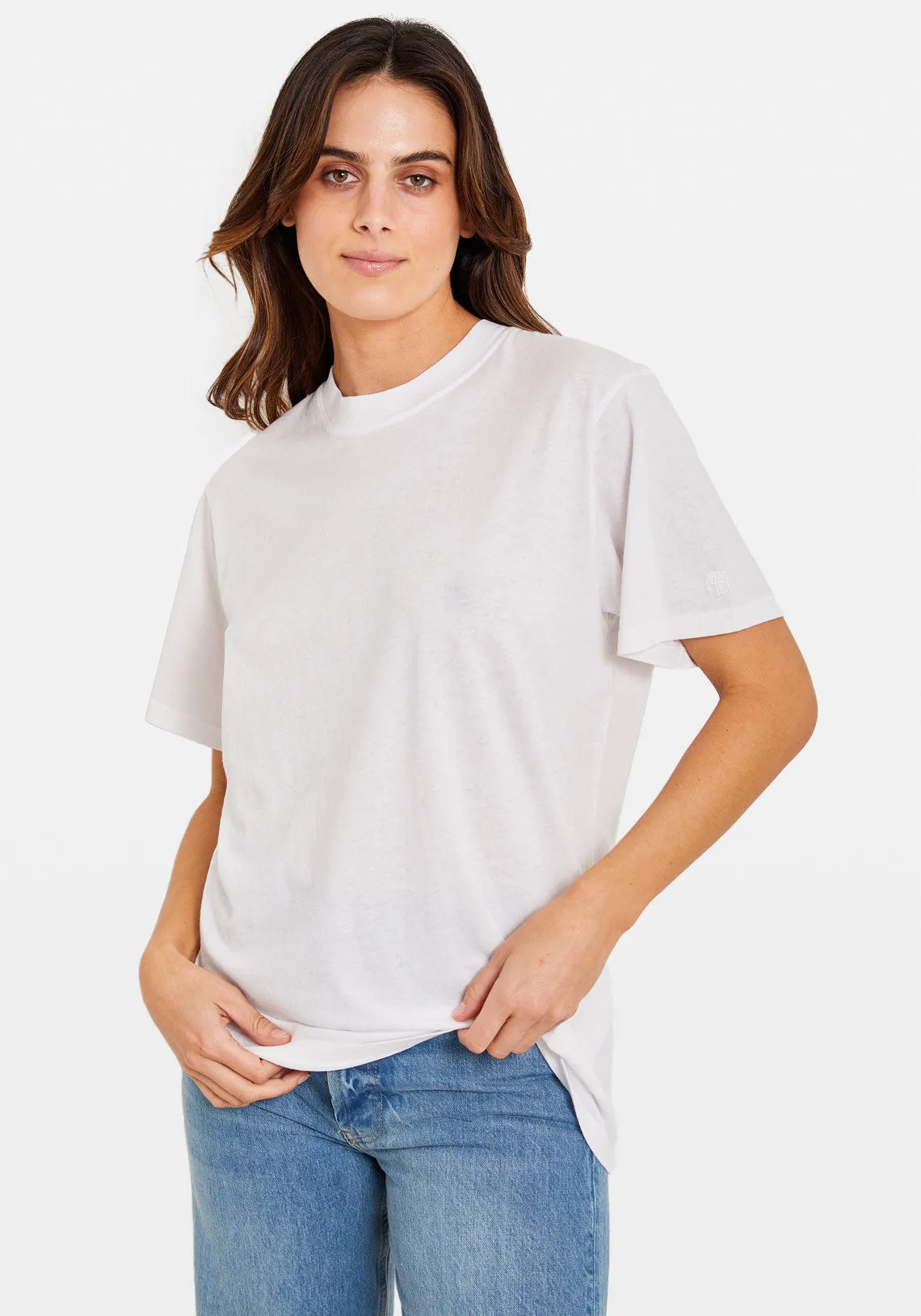 LILI TEE BURNOUT WHITE