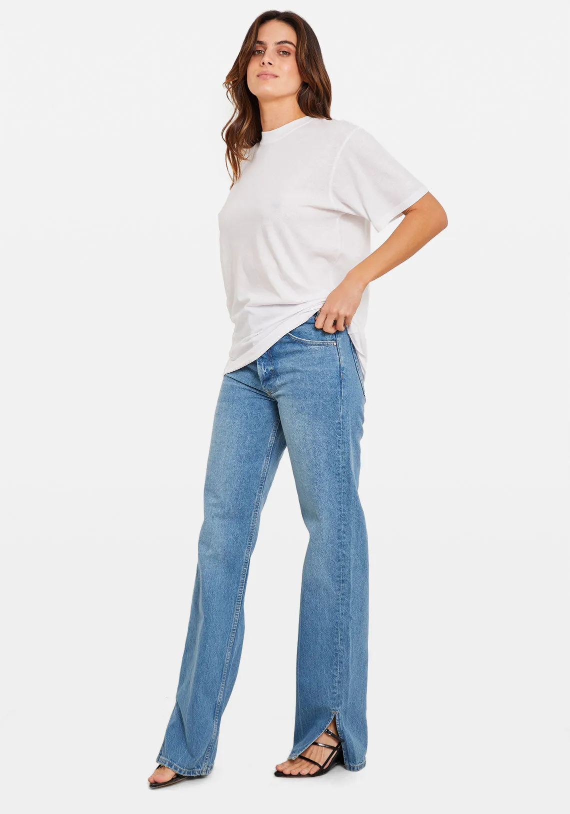 LILI TEE BURNOUT WHITE