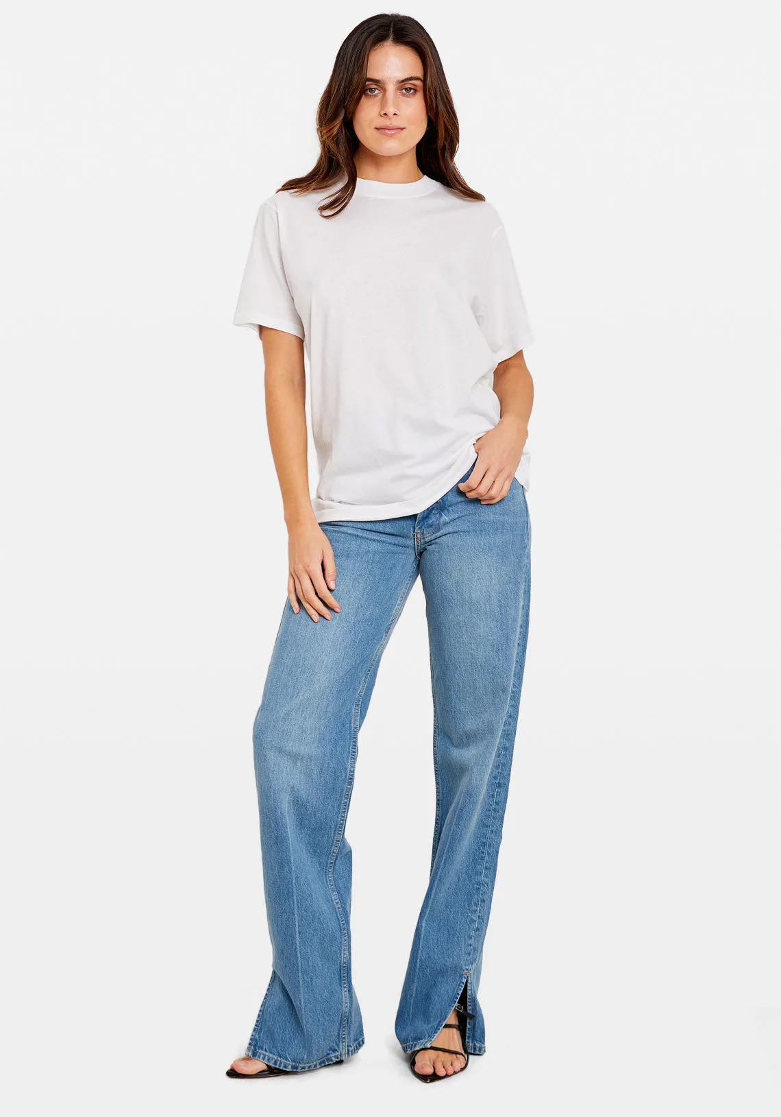 LILI TEE BURNOUT WHITE