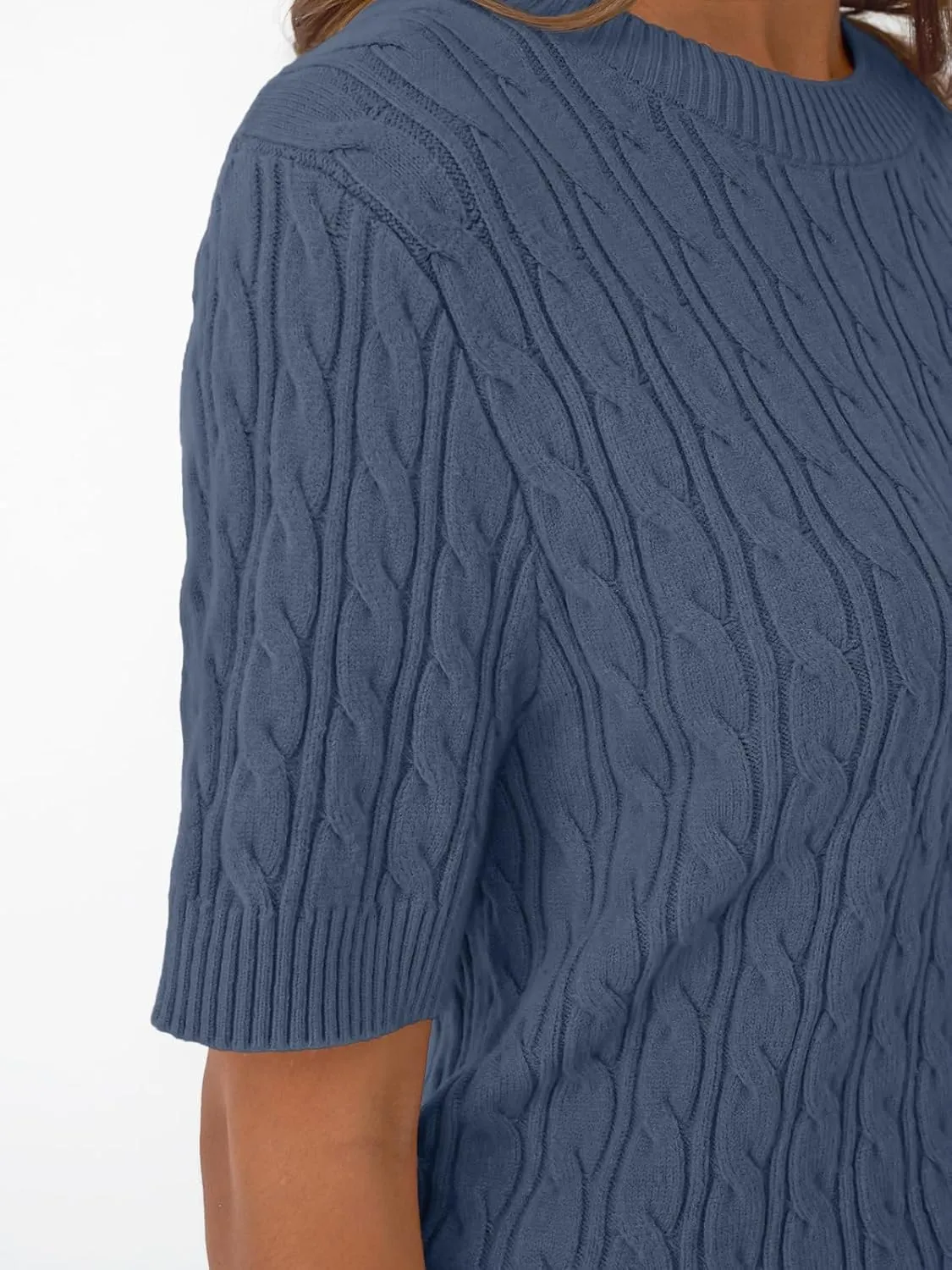 LILLUSORY Short Sleeve Sweater for Women Summer Business Casual Dressy Outfits Work Tops Lightweight Spring Blouses 2025
