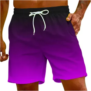 Lipstick Men's Shorts Tie Dye Sports Shorts Casual Beach Couple Pants Gym for Men Mens Swim with Mesh Elastic Waist