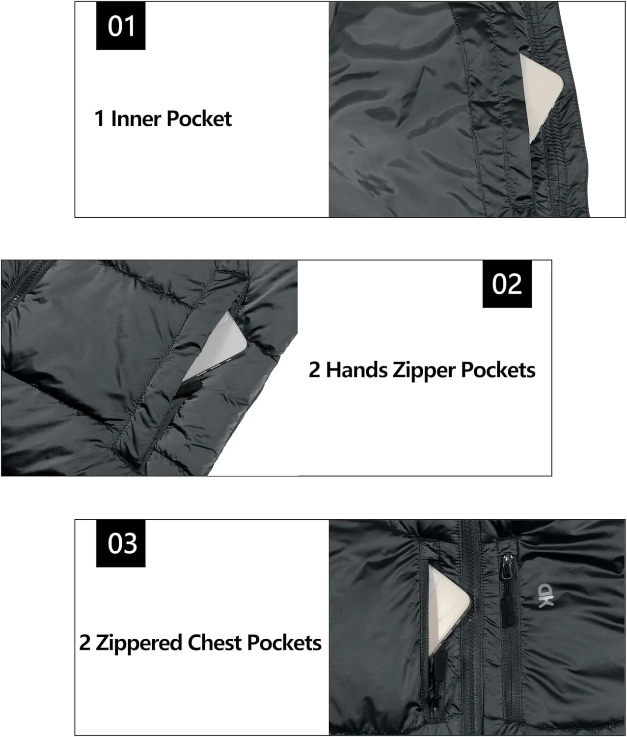 Little Donkey Andy Women's Warm Puffer Jacket Windproof Lightweiht Hooded Winter Coat Hiking Travel