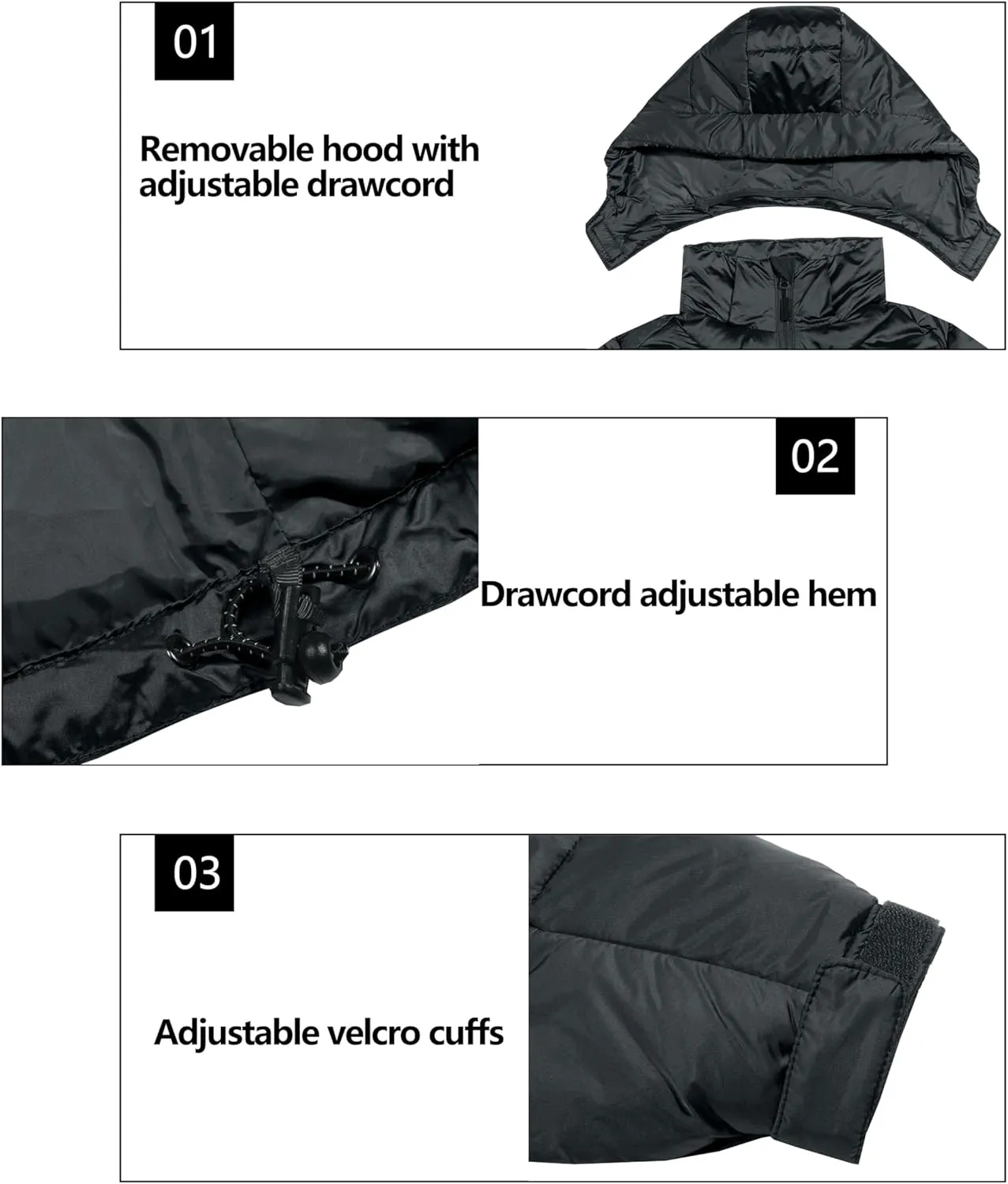Little Donkey Andy Women's Warm Puffer Jacket Windproof Lightweiht Hooded Winter Coat Hiking Travel