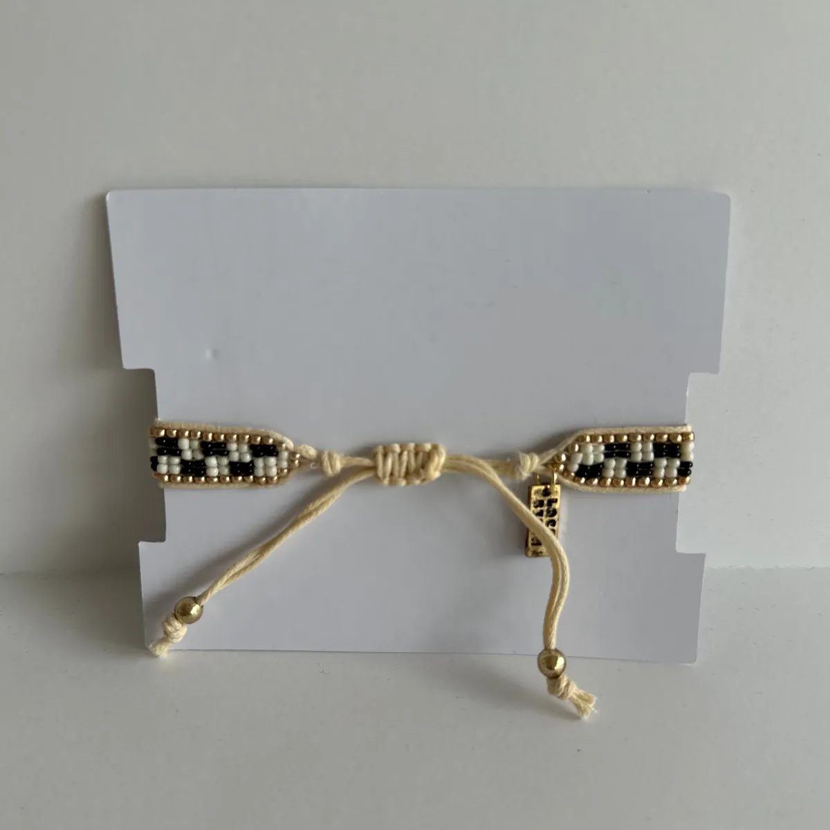 Local Beach Checker Beaded Bracelet