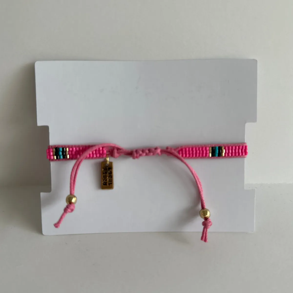 Local Beach Pink Beaded Bracelet