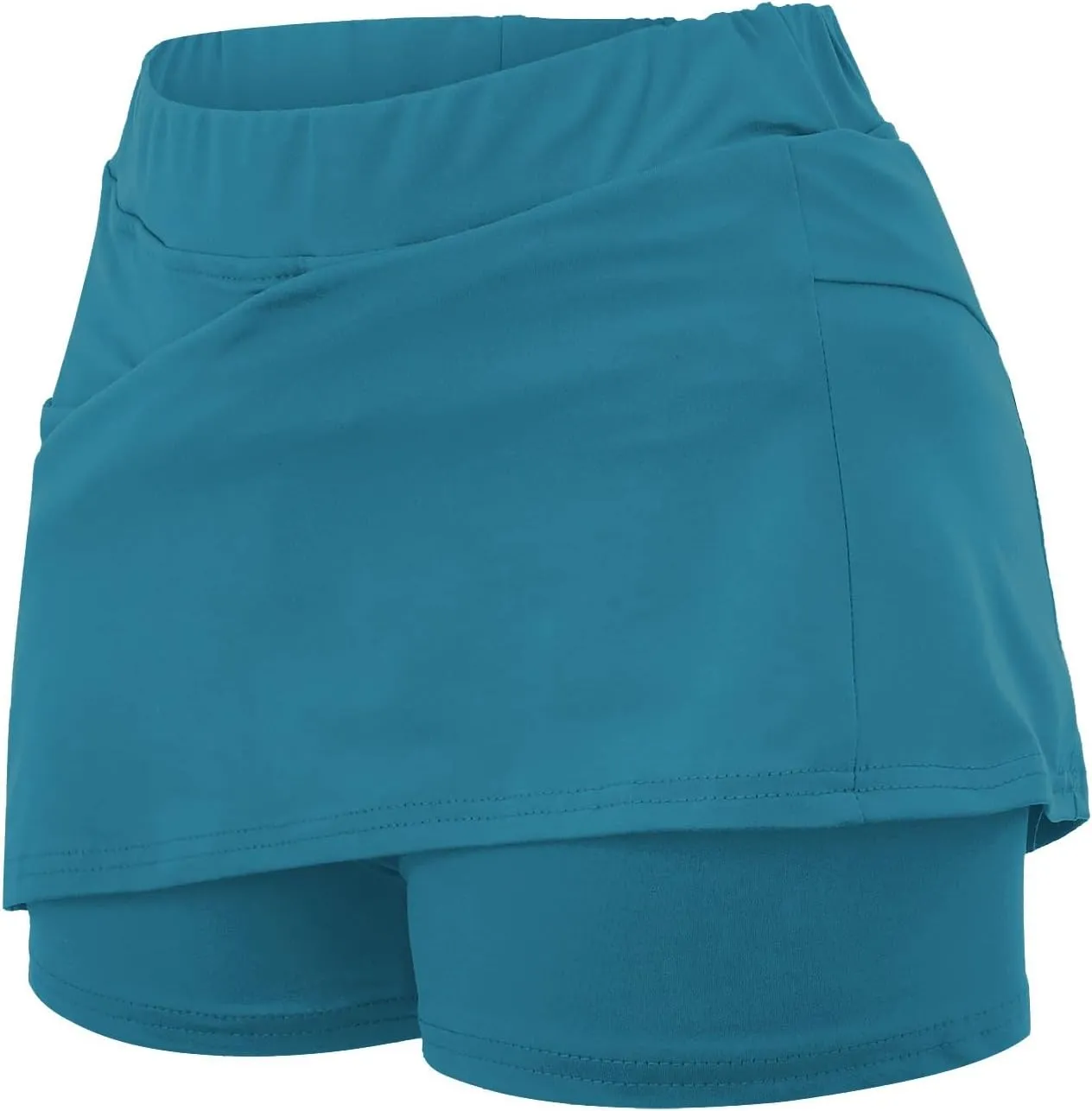 Long Golf Skirts for Women with Shorts Black Mini Skirt with Slit Low Rise Biker Shorts Women Tummy Control Plus