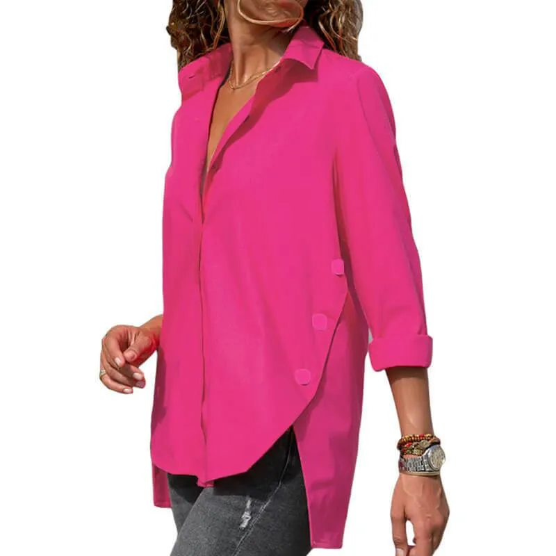 Low High V-neck T-shirt