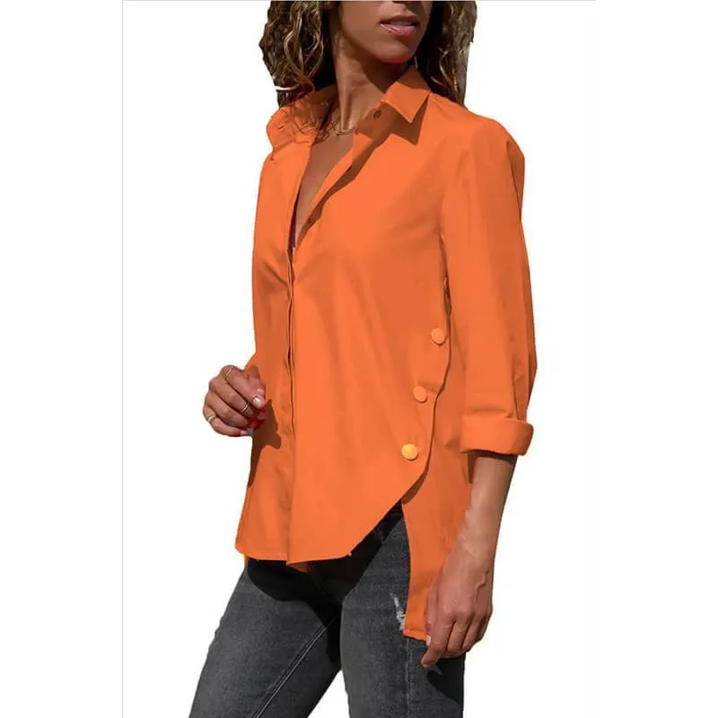 Low High V-neck T-shirt