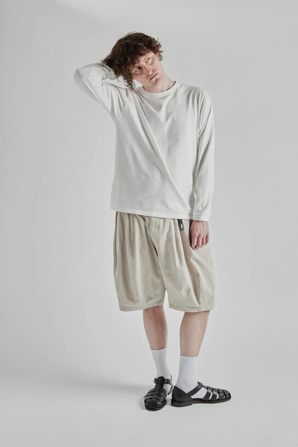 L/S Lead Off T-Shirts - White