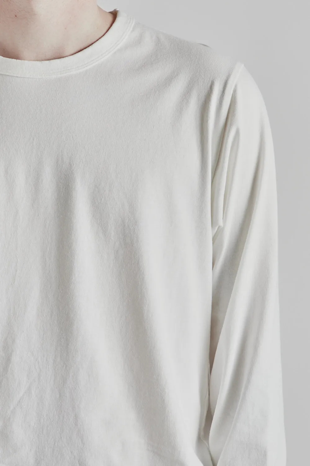 L/S Lead Off T-Shirts - White