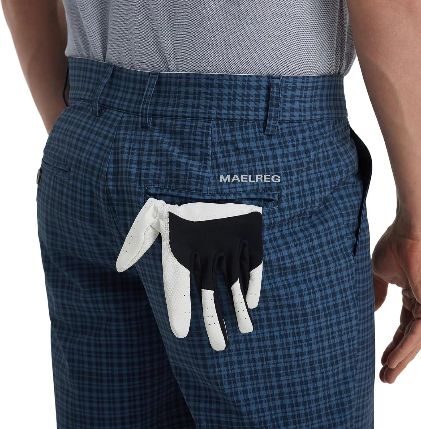 M MAELREG Golf Shorts Men Print Quick Dry 9" Stretch Lightweight Water-Resistant Flex Flat Front Fashion Mens Shorts Casual