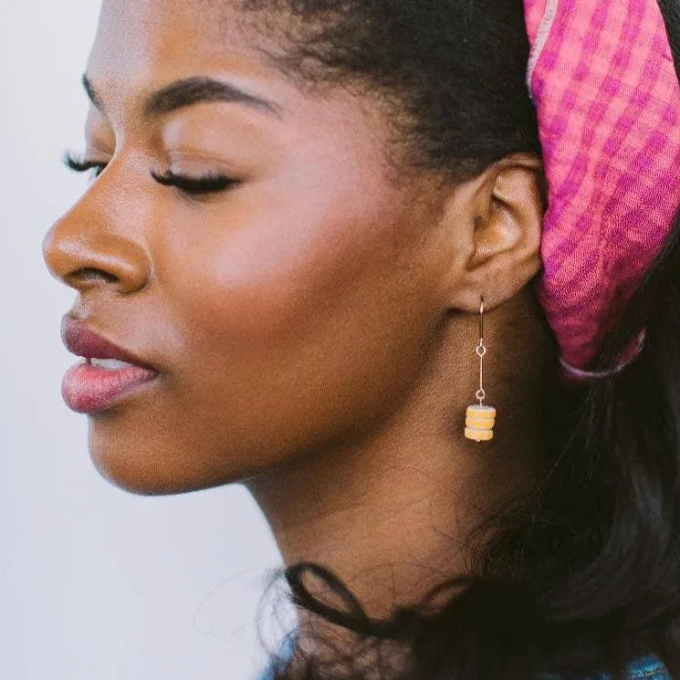 Marigold Drop Gold Earrings by Twenty Two West