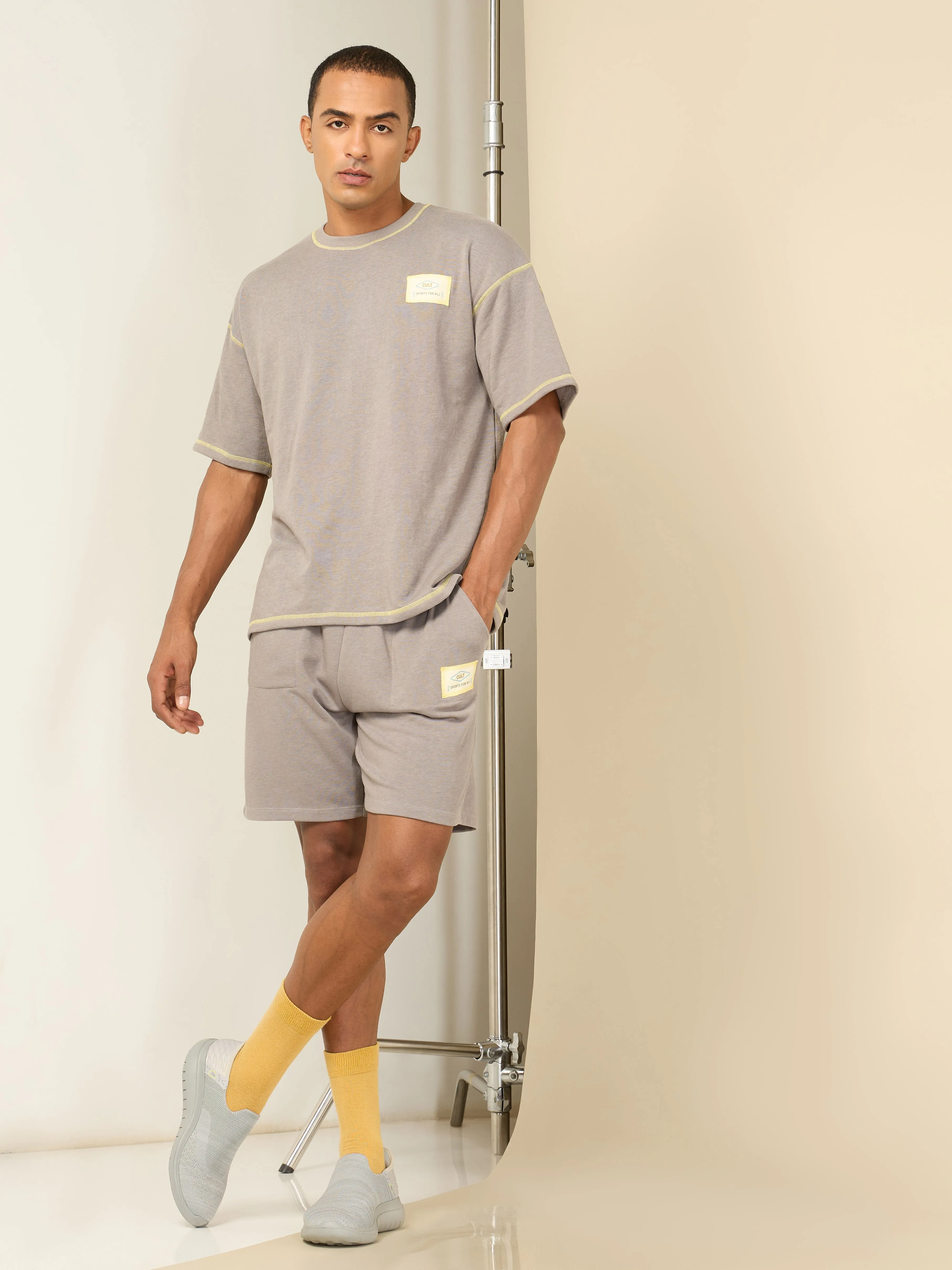 Men Grey Cult Club T-shirt