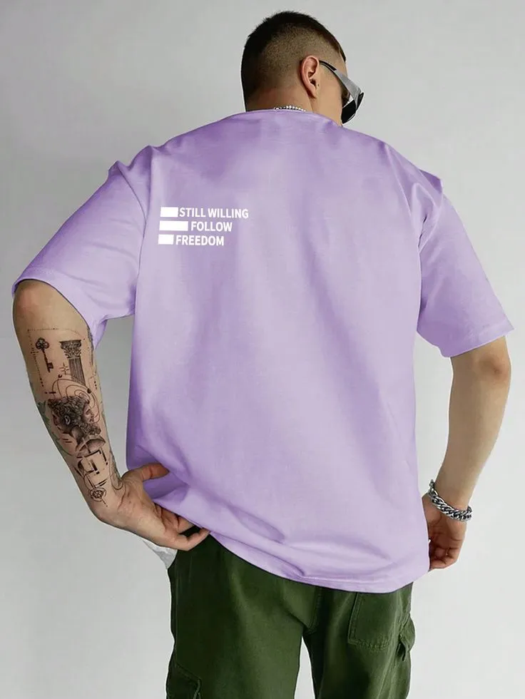 Men Letter Graphic Tee