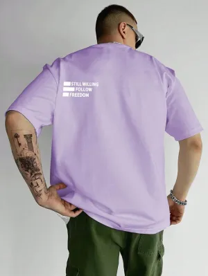 Men Letter Graphic Tee