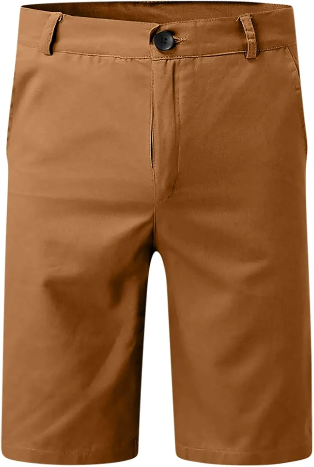 Mens Flat Front Golf Chino Shorts Comfort Slim Fit 10" Work Dress Shorts Summer Casual Beach Short Pants with Pockets