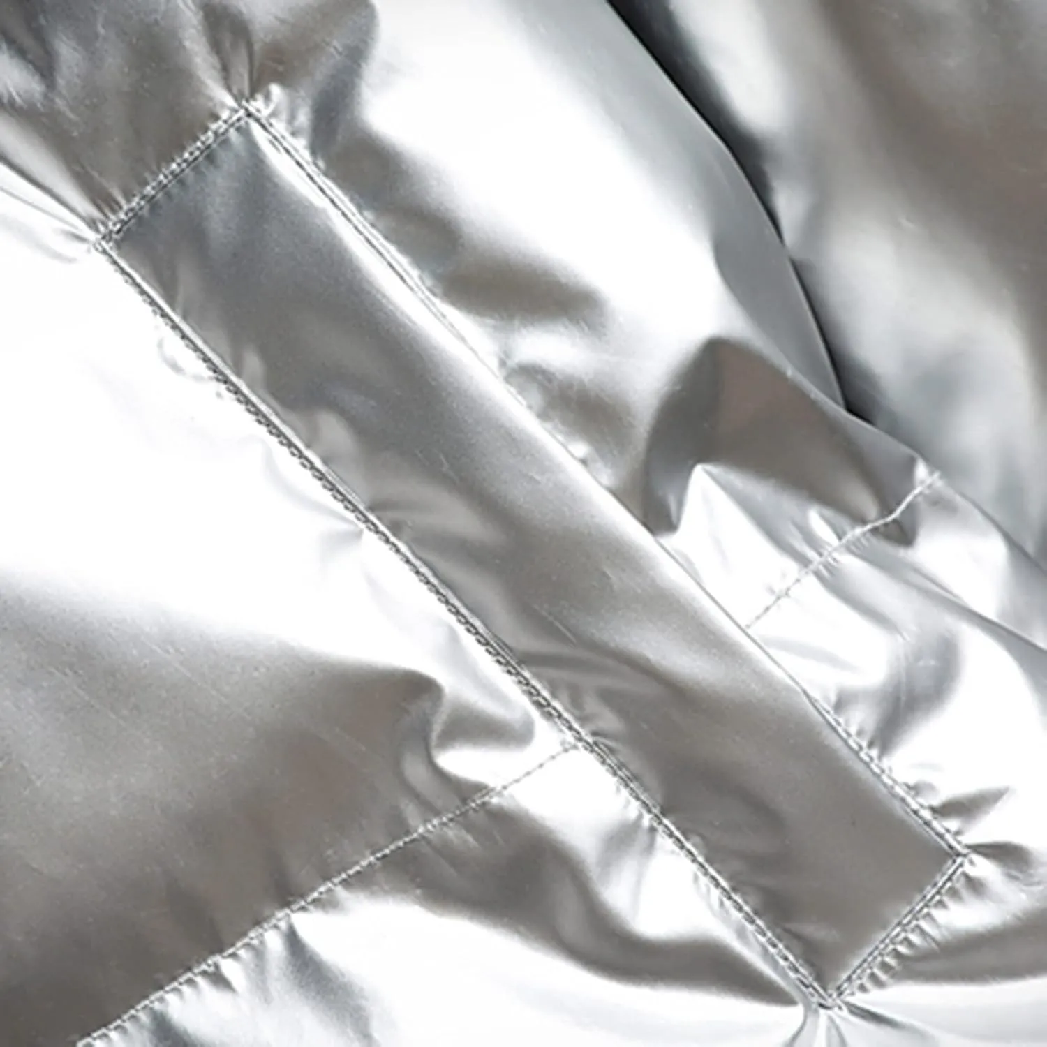 Men's Glossy Padded Winter Hood Coat Shiny Reflective Cotton Padded Hooded Trendy Plus Size Plus Size Hooded Coat