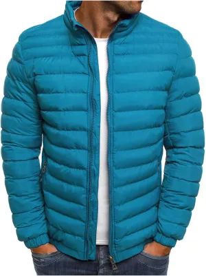 Men's Puffer Jacket Waterproof Quilted Jacket Thicken Coat Winter Warm Cotton-Padded Coats Windproof Outdoor