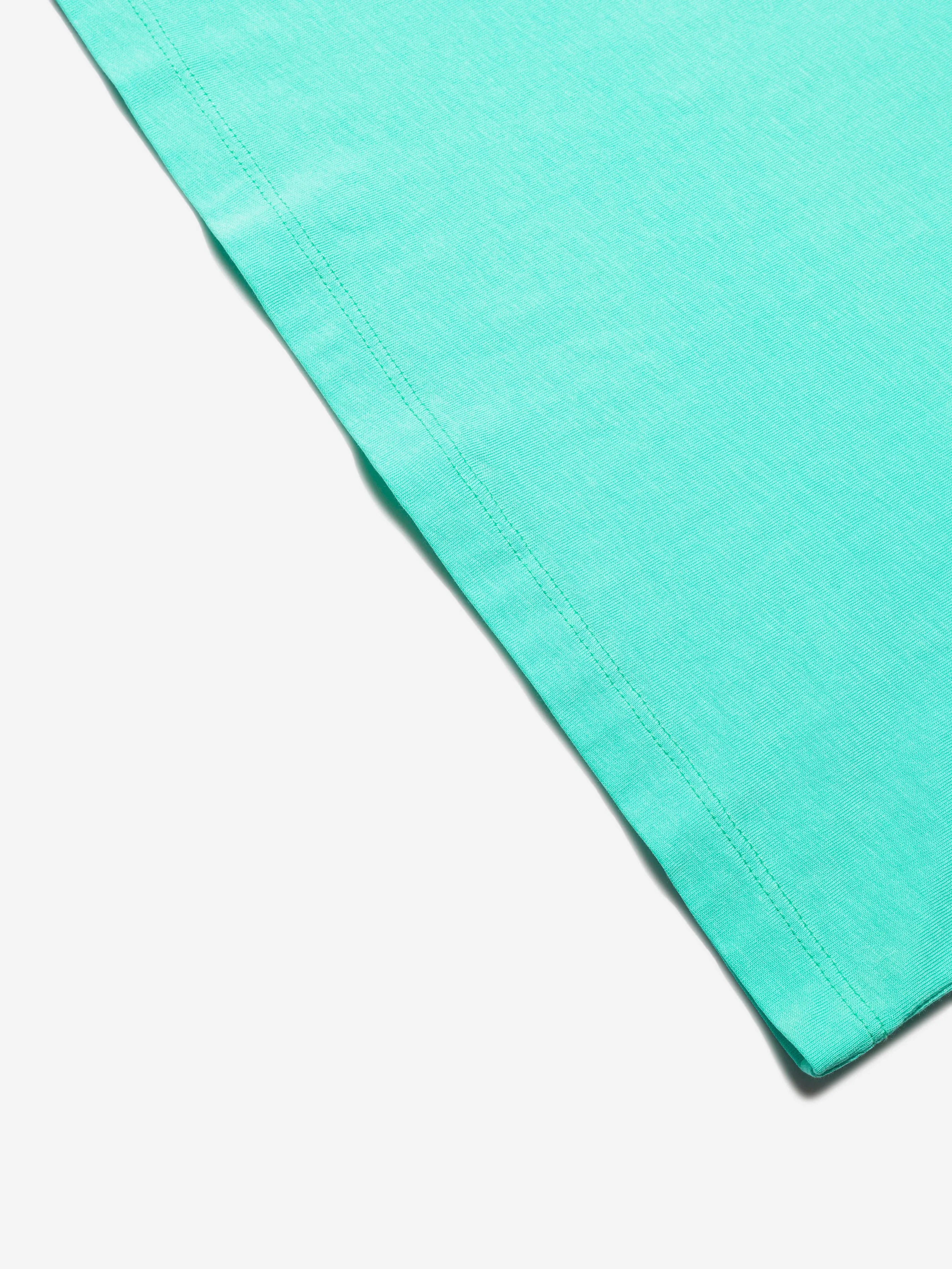 MM6 Maison Margiela Kids Logo T-Shirt In Aquamarine