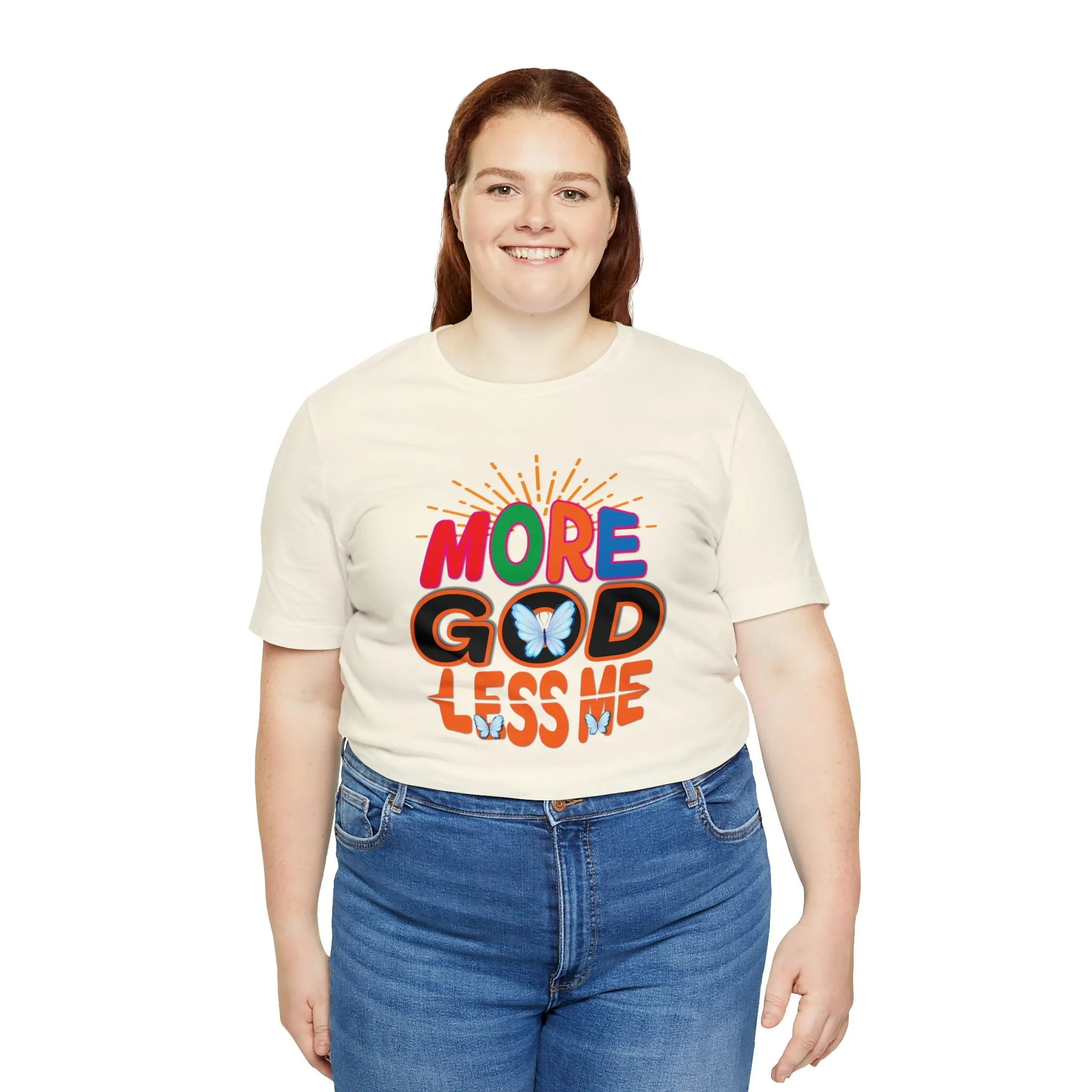 More God Less me Tees | M23 T-shirt Designs | Designer Shirts | Graphic Apparel | Men of God t-shirts.